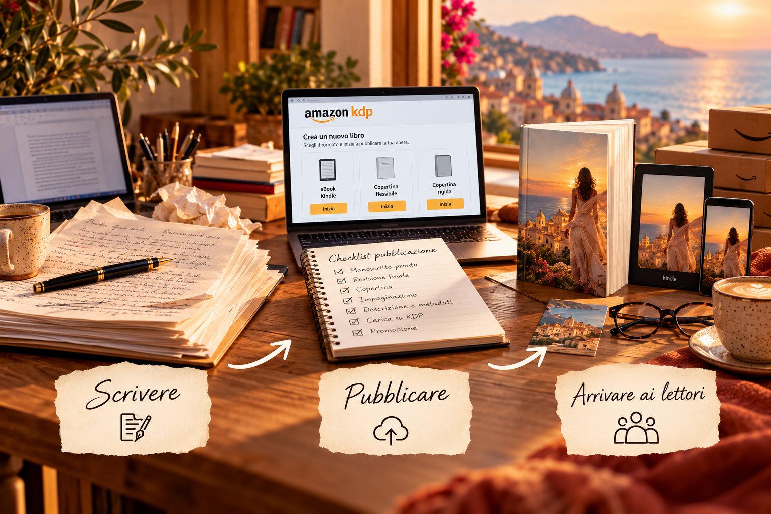 SCRIVERE - PUBBLICARE - ARRIVARE AI LETTORI.